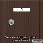 Salsbury 4 Door Vertical Mailbox 3504ZSU - Surface Mounted - USPS Access