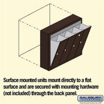 Salsbury Vertical 4 Door Mailbox 3504ZSU - Surface Mounted - USPS Access