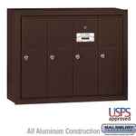 Salsbury 4 Door Vertical Mailbox 3504ZSU - Surface Mounted - USPS Access