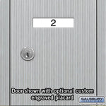Salsbury Vertical Mailbox 5 Door, Aluminum - (Includes Master Commercial Lock) Surface Mounted - Private Access - 3505ASP