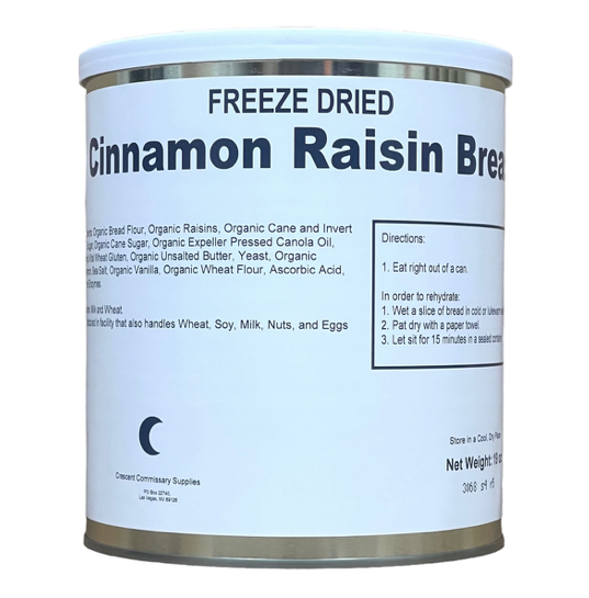 Freeze Drying Raisins Freeze Dried Cinnamon Raisin Bread #10 Can | Safecastle