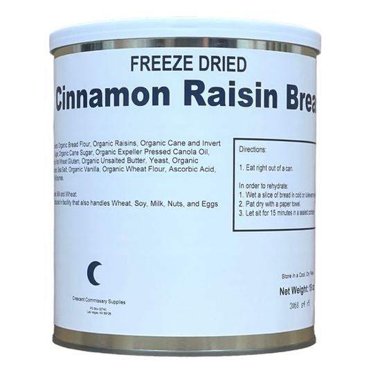 Freeze Dried Cinnamon Raisin Bread #10 Can