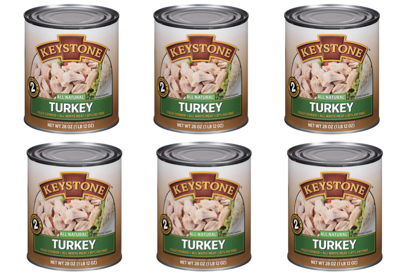 Keystone Meats All Natural Canned Turkey, 28 Ounce 6 cans
