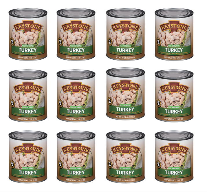 Keystone Meats All Natural Canned Turkey, 28 Ounce
