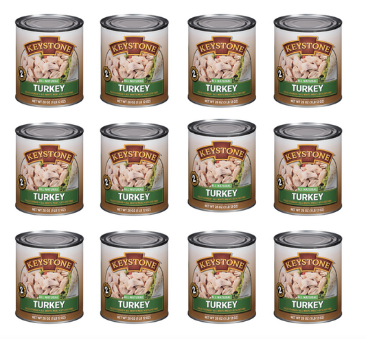 Keystone Meats All Natural Canned Turkey, 28 Ounce 12 cans