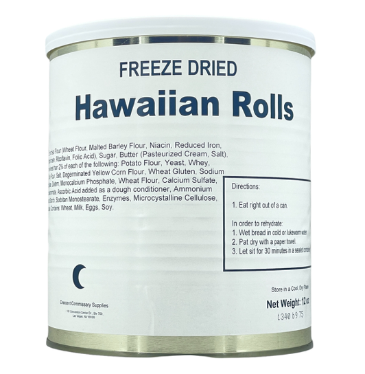 Military Surplus Freeze Dried Hawaiian Rolls