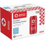 American Red Cross Water Pallet of 144 cases, each case 12 Cans - 16oz, 50 year shelf life