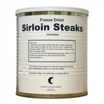Military Surplus Freeze Dried Sirloin Steaks | 100% Real, Long Shelf Life Survival Food | Emergency, Camping, Prepping