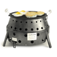 Volcano Grills Reversible Pre-Seasoned Cast Iron Griddle/Skillet, Black