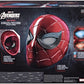 Spider-Man Marvel Legends Series Iron Spider Electronic Helmet with Glowing Eyes, 6 Light Settings and Adjustable Fit, Red