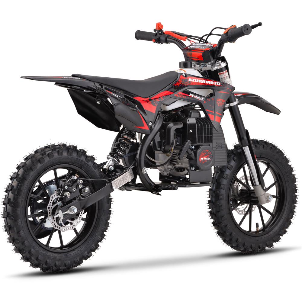 MotoTec Thunder 50cc 2-Stroke Kids Gas Dirt Bike Red