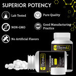 ThyroKI Potassium Iodide Non-GMO Fast Dissolving Tablets 130 mg (150 Tablets) Ki Pills Iodine Tablets