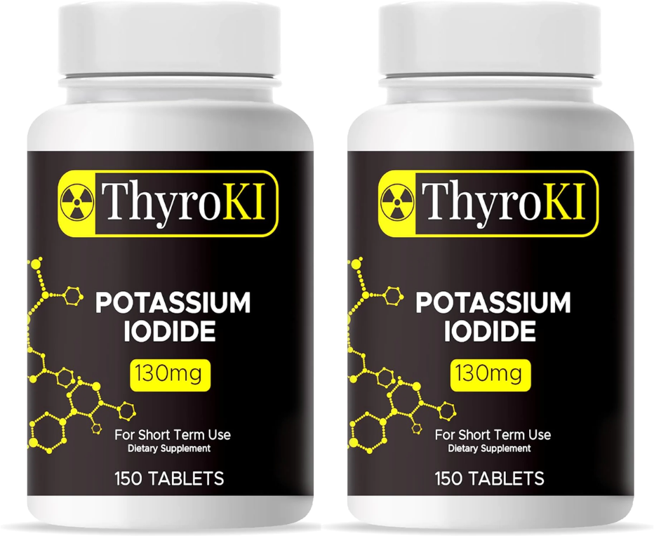 ThyroKI iosat Potassium Iodide Tablets Non-GMO Fast Dissolving Tablets 130 mg (150 Tablets)