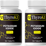 ThyroKI Potassium Iodide Non-GMO Fast Dissolving Tablets 130 mg (150 Tablets) Ki Pills Iodine Tablets