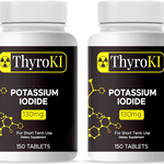 ThyroKI Potassium Iodide Non-GMO Fast Dissolving Tablets 130 mg (150 Tablets) Ki Pills Iodine Tablets