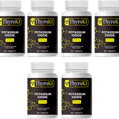 ThyroKI Potassium Iodide Non-GMO Fast Dissolving Tablets 130 mg (150 Tablets) Ki Pills Iodine Tablets