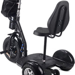 MotoTec Electric Trike 48v 1000w Lithium, Black, Large
