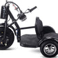 MotoTec Electric Trike 48v 1000w Lithium, Black, Large