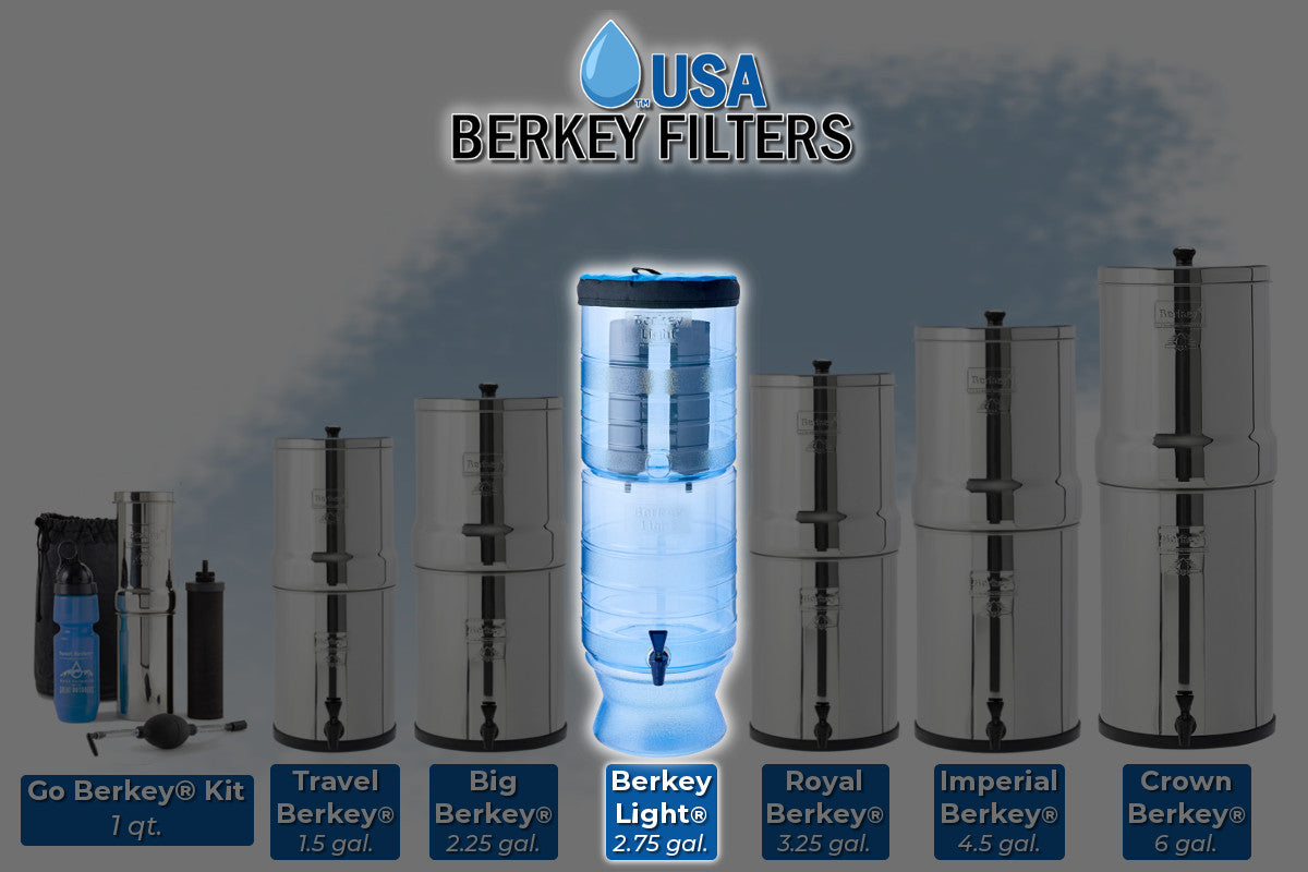 Berkey Light Water Filter with Accessories