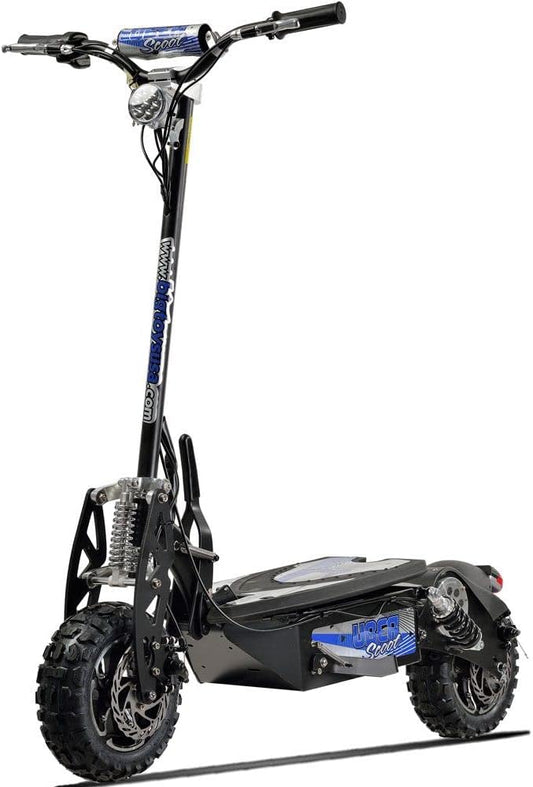 MotoTec/UberScoot 1600w 48v Electric Scooter, Black, Large