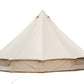 VEVOR Canvas Bell Tent, 4 Seasons Breathable 100% Cotton Canvas Yurt Tent - w/Stove Jack, Luxury Glamping Tent Waterproof Canvas Tents for Family Camping Outdoor Hunting Party