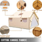 VEVOR Canvas Wall Tent 10x12ft, Wall Tent with PVC Storm Flap, Large Canvas Wall Tent Waterproof, Camping Canvas Tents With Stove Hole for 6-8 people Outdoor Camping Hiking Party Hunting
