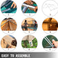 VEVOR Large Canvas Tent 12x14ft, Wall Tent with PVC Storm Flap, Canvas Wall Tents Waterproof, Canvas Camping Tents With Stove Hole for 8-10 people Outdoor Party Hiking Barbecue