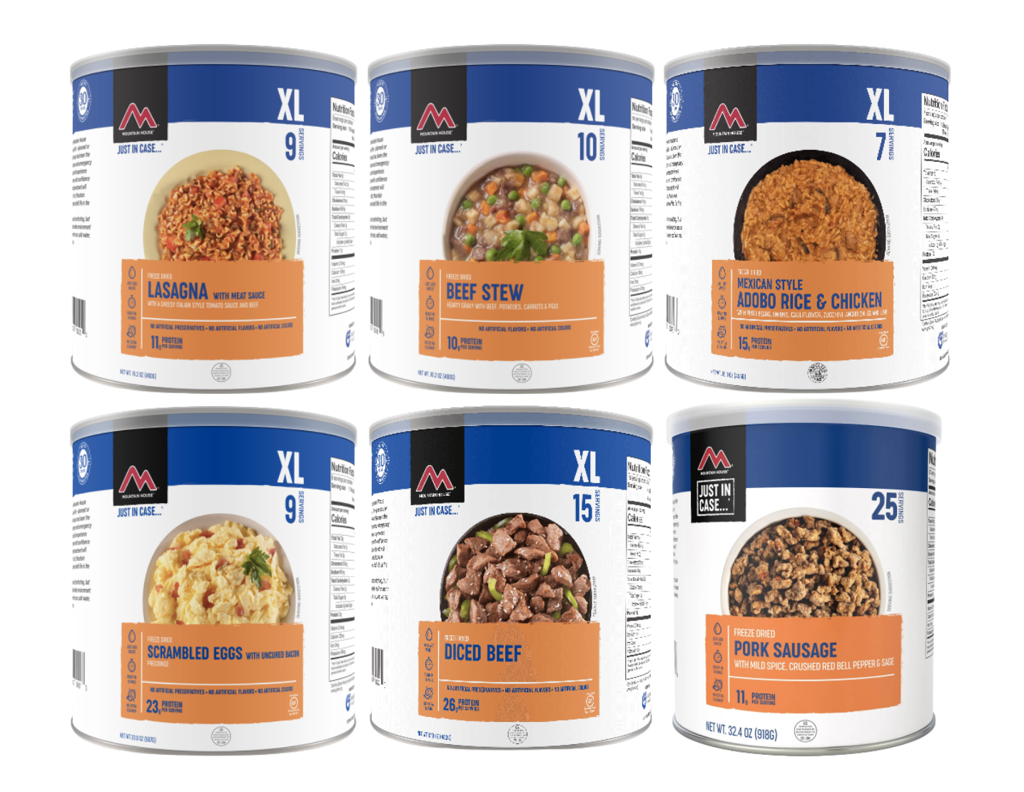 Mountain House Assorted Pack of 6 Cans (Version 4)