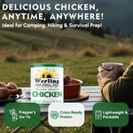 Werling & Sons Canned Chicken Fully Cooked Ready to Eat 28 oz cans