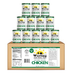 Werling & Sons Canned Chicken Fully Cooked Ready to Eat 14.5 Oz Premium Quality