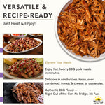 Grandma Werling’s Shredded Seasoned Pork with BBQ Sauce 14.5 Oz Fully Cooked
