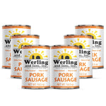Werling & Sons Canned Heat & Eat Pork Sausage 14.5 Oz Can Fully Cooked &