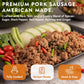 Werling & Sons Canned Heat & Eat Pork Sausage 14.5 Oz Can Fully Cooked & Ready to Eat Long Shelf Life No Refrigeration Needed Great for Emergency Food Storage, Camping, Quick & Easy Meals