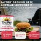 Werling & Sons Canned Hamburger 28 Oz Fully Cooked Ground Beef Heat & Eat Premium Quality Ready to Eat Canned Food Long Shelf Life for Emergency Storage, Camping and Survival Canned Meat Pack of 12