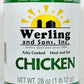 Werling & Sons Canned Meat Variety Pack 14.5 Oz Fully Cooked & Ready to Eat Includes 2 Hamburger, 2 Chicken and 2 Beef Shelf Stable Emergency Canned Food for Long Term Storage, Camping & Quick Meals