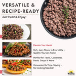 Werling & Sons Canned Hamburger 28 Oz Fully Cooked Ground Beef