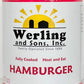 Werling & Sons Canned Meat Variety Pack 14.5 Oz Fully Cooked & Ready to Eat Includes 2 Hamburger, 2 Chicken and 2 Beef Shelf Stable Emergency Canned Food for Long Term Storage, Camping & Quick Meals