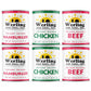 Werling & Sons Canned Meat Variety Pack 14.5 Oz Fully Cooked & Ready to Eat Includes 2 Hamburger, 2 Chicken and 2 Beef Shelf Stable Emergency Canned Food for Long Term Storage, Camping & Quick Meals
