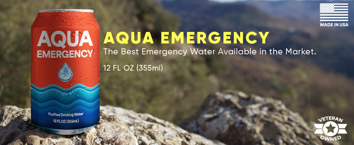 Aqua Emergency Canned Water - 50-Year Shelf Life | Case of 24