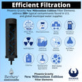Big Berkey Water Filter System 2.25 Gallons (8.5 L) Phoenix Filters with Accessories