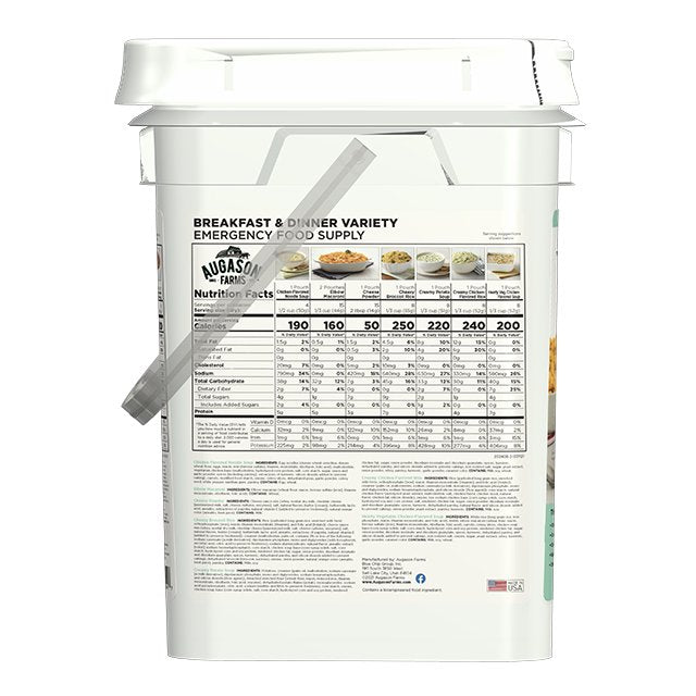 Breakfast and Dinner Variety Pail, 106 Servings
