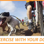 Bike Tow Leash Orange -Safe Dog Bike Attachment for Cycling, APA 5-Star USA Made