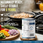 Mountain Essentials Fully Cooked Chicken 14.5 oz – 12g Protein per Serving (8 Servings per Can, 96 Total Servings) – Canned White Meat for Daily Meals, Camping & Emergency Food thumbnail 7