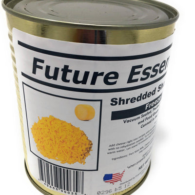 Future Essentials Shredded Sharp Cheddar Cheese | Long-Term Storage