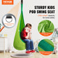 VEVOR Kids Pod Swing Seat, Hanging Hammock Chair with LED Lights Strings, Inflatable Cushion, Sensory Pod Swing Chair for Kids Indoor and Outdoor Hanging Chair, 100% Cotton Loading Capacity 120 lbs