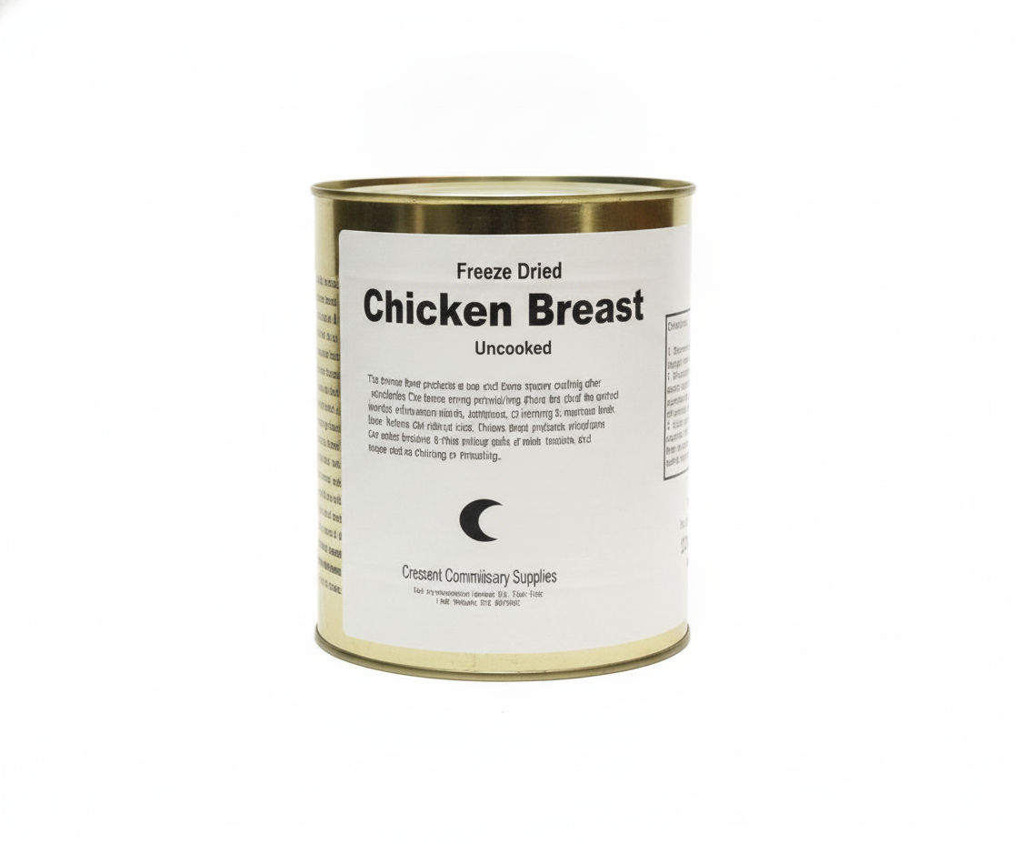 Military Surplus Freeze Dried Canned Chicken Breasts - #10 Can