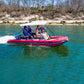SeaEagle FastCat 14 Inflatable Catamaran Boat Swivel Seat Canopy Package