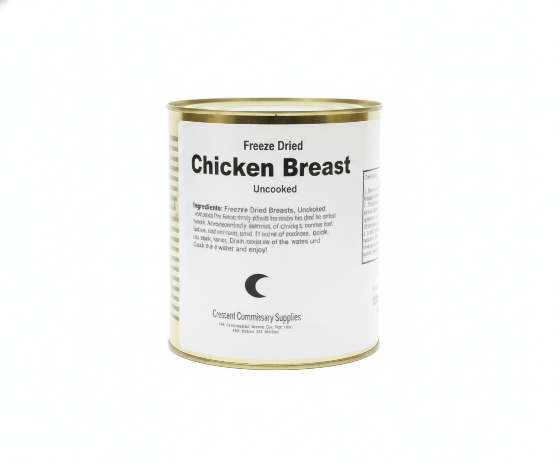 Military Surplus Freeze Dried Canned Chicken Breasts - #10 Can