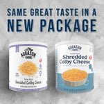 Freeze Dried Shredded Colby Cheese Can, 30 Servings