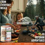 Mountain Essentials All Natural Canned Beef 14.5 oz – 11g Protein per Serving (8 Servings per Can, 96 Total Servings) – Fully Cooked, Ready to Eat thumbnail 5